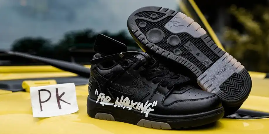 PK GOD OFF-WHITE OOO Low Tops Black White RETAIL MATERIALS READY TO SHIP