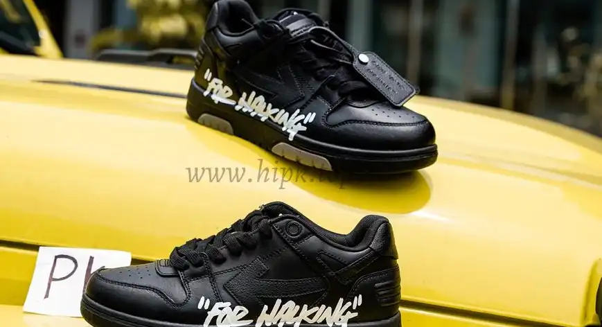 PK GOD OFF-WHITE OOO Low Tops Black White RETAIL MATERIALS READY TO SHIP