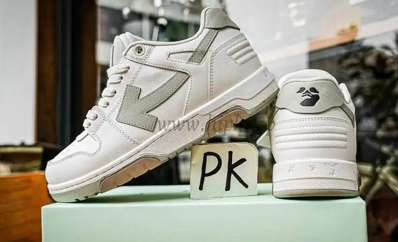 PK GOD OFF-WHITE Out Of Office Low Nude White RETAIL MATERIALS READY TO SHIP