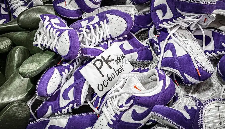 PK GOD Nike Dunk Low Pro ISO Orange Label Court Purple RETAIL MATERIALS READY TO SHIP