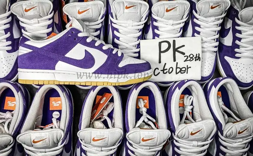 PK GOD Nike Dunk Low Pro ISO Orange Label Court Purple RETAIL MATERIALS READY TO SHIP