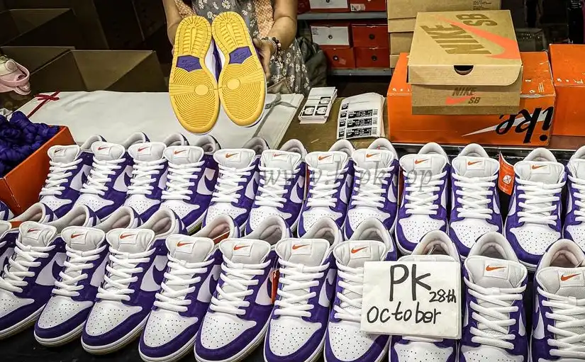 PK GOD Nike Dunk Low Pro ISO Orange Label Court Purple RETAIL MATERIALS READY TO SHIP