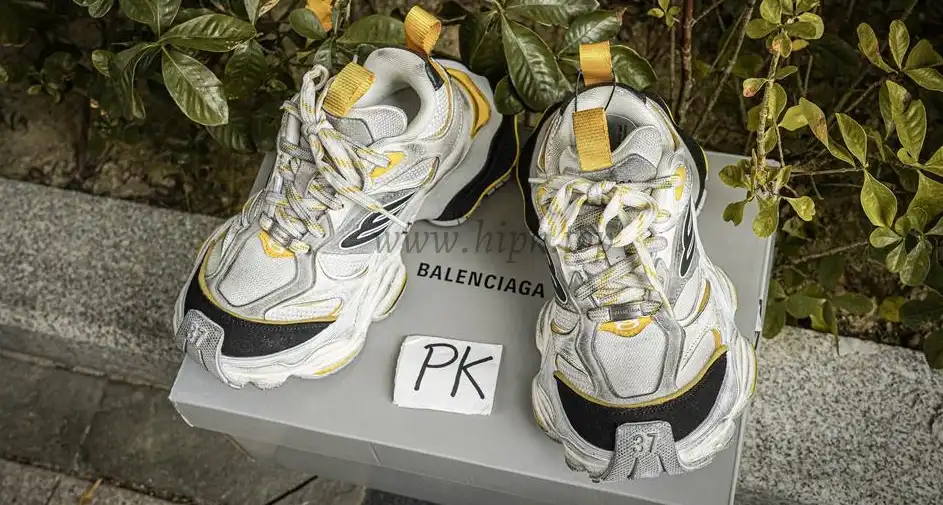 PK GOD Balenciaga Cargo Sneaker Grey Black Yellow MATERIALS READY TO SHIP