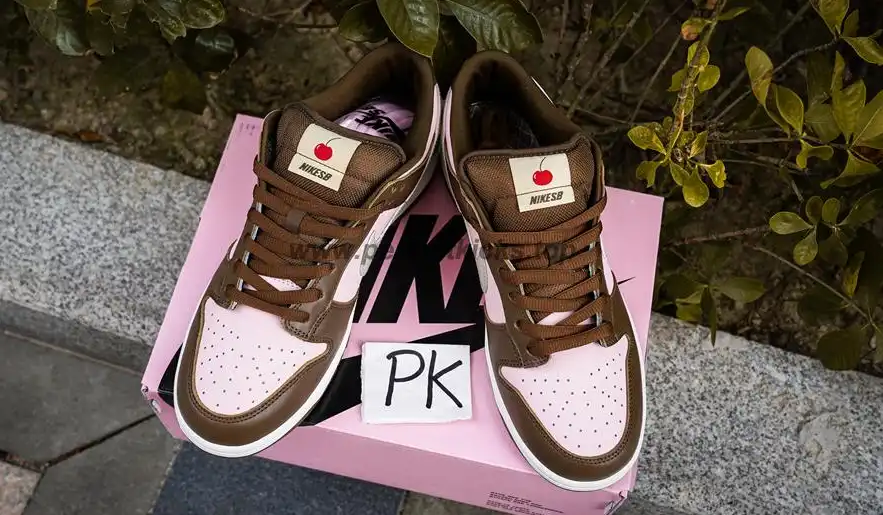 PK 5.0 Nike SB Dunk Low Stussy Cherry RETAIL MATERIALS READY TO SHIP