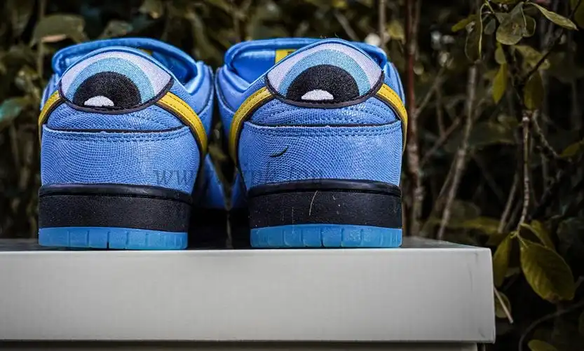 PK GOD The Powerpuff Girls x Nike Dunk SB Low Light Blue RETAIL MATERIALS READY TO SHIP