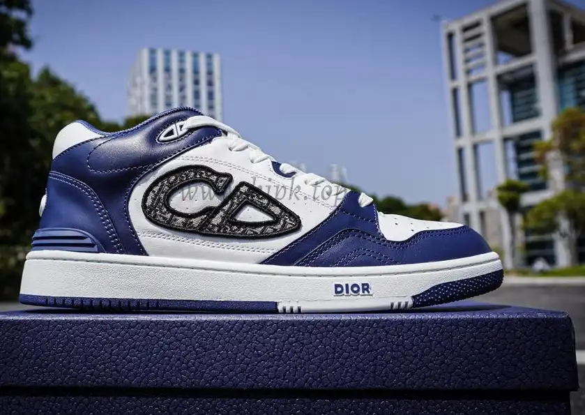 PK GOD Dior B57 MID-TOP SNEAKER White and Blue RETAIL MATERIALS READY TO SHIP