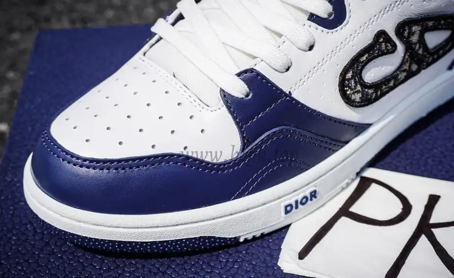 PK GOD Dior B57 MID-TOP SNEAKER White and Blue RETAIL MATERIALS READY TO SHIP