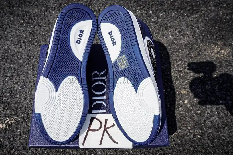 PK GOD Dior B57 MID-TOP SNEAKER White and Blue RETAIL MATERIALS READY TO SHIP