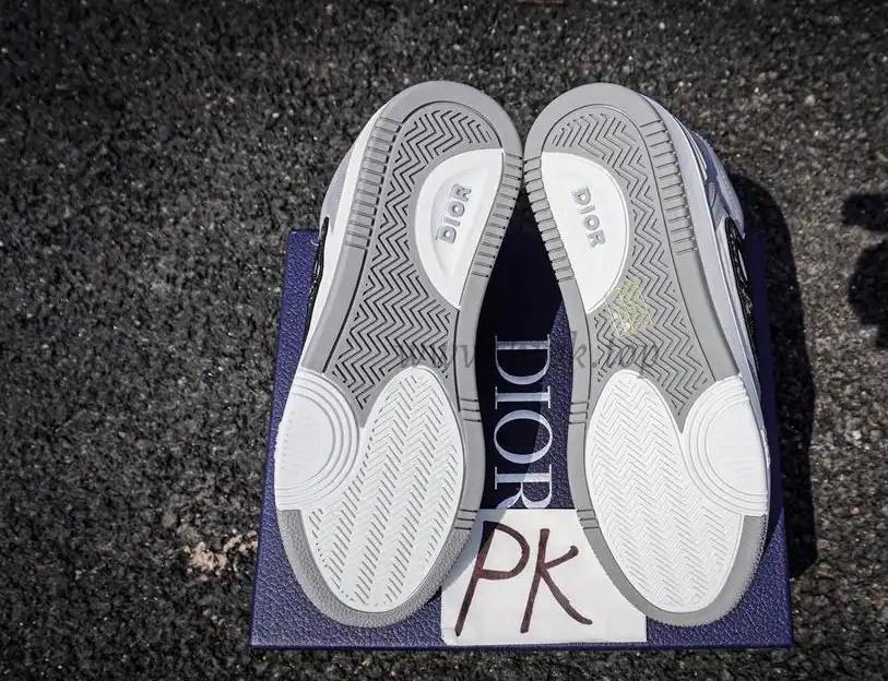 PK GOD Dior B57 MID-TOP SNEAKER White and Grey RETAIL MATERIALS READY TO SHIP