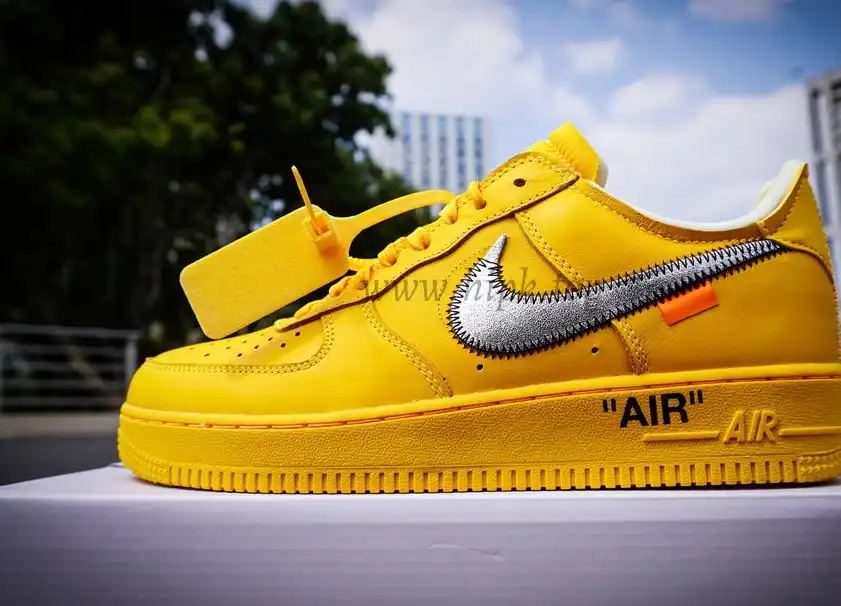 PK 5.0 Nike Air Force 1 Low Off-White University Gold RETAIL MATERIALS READY TO SHIP