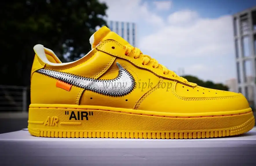 PK 5.0 Nike Air Force 1 Low Off-White University Gold RETAIL MATERIALS READY TO SHIP