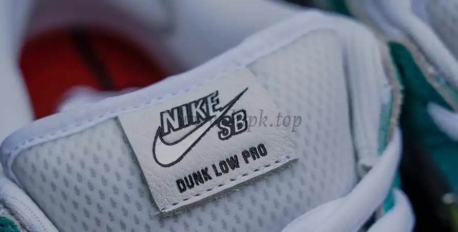 PK GOD APRIL Skateboards X NIKE DUNK SB White and Multi-color RETAIL MATERIALS READY TO SHIP