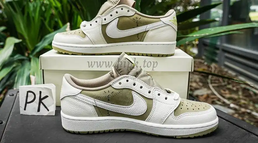 PK 4.0 Jordan 1 Retro Low Golf Travis Scott Neutral Olive RETAIL MATERIALS READY TO SHIP