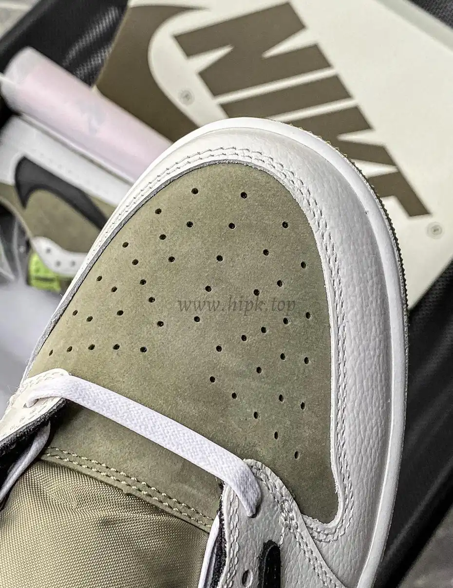 PK 4.0 Jordan 1 Retro Low Golf Travis Scott Neutral Olive RETAIL MATERIALS READY TO SHIP