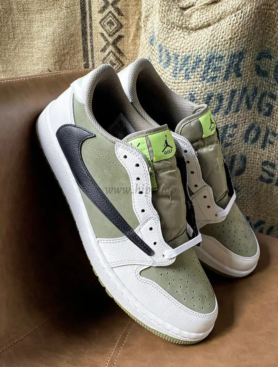 PK 4.0 Jordan 1 Retro Low Golf Travis Scott Neutral Olive RETAIL MATERIALS READY TO SHIP