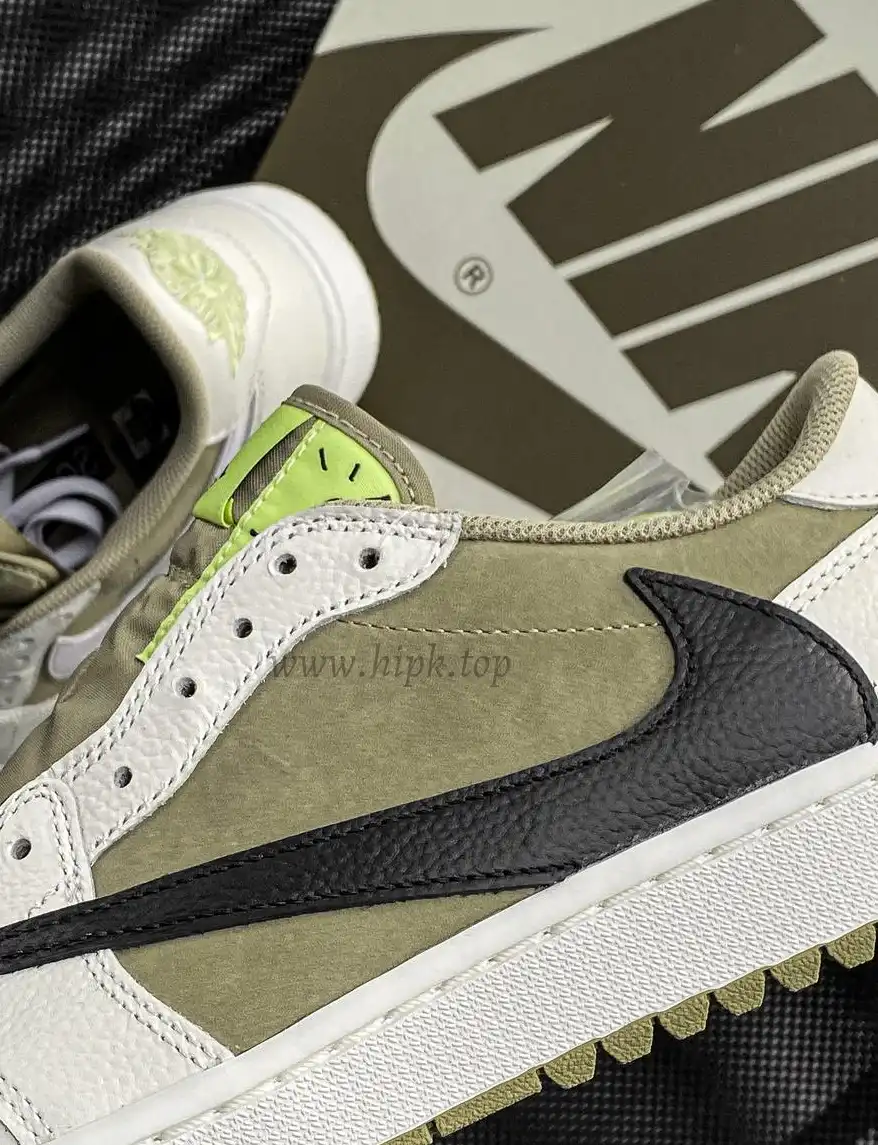 PK 4.0 Jordan 1 Retro Low Golf Travis Scott Neutral Olive RETAIL MATERIALS READY TO SHIP