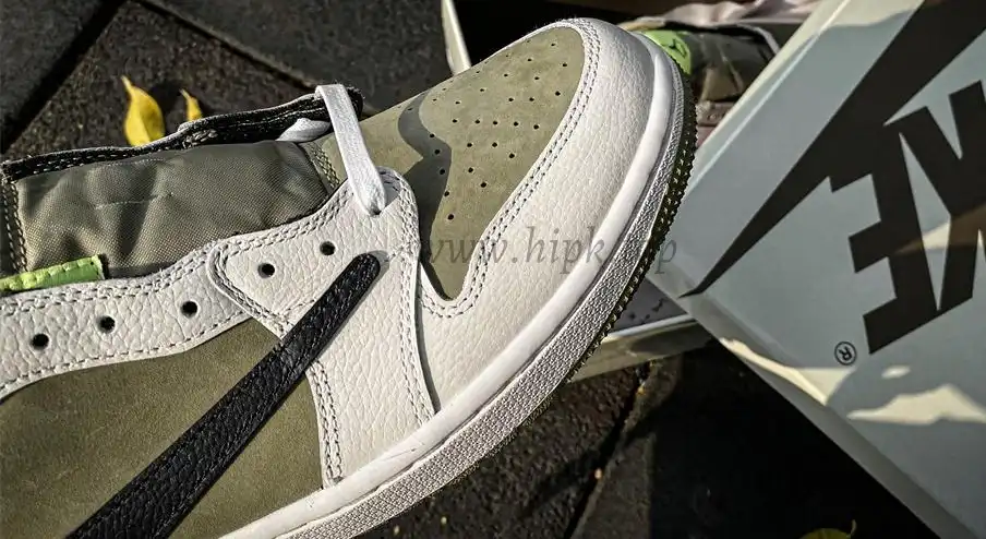 PK 4.0 Jordan 1 Retro Low Golf Travis Scott Neutral Olive RETAIL MATERIALS READY TO SHIP