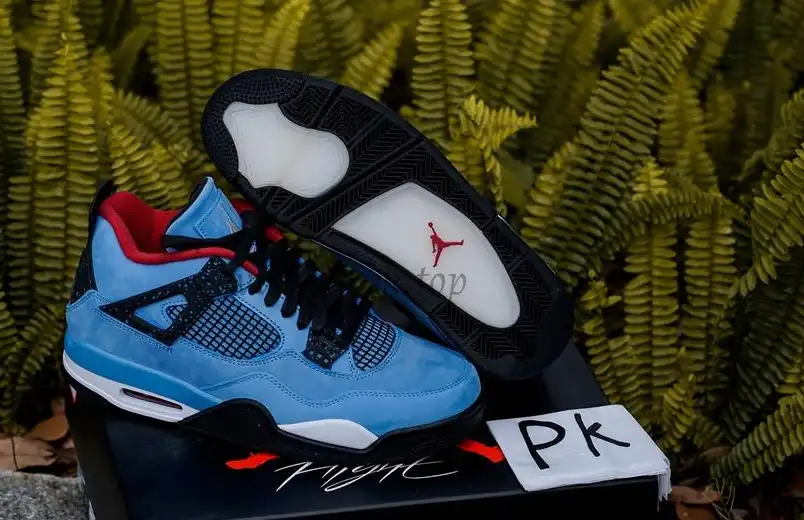 PK5.0 Jordan 4 Retro Travis Scott Cactus Jack RETAIL MATERIALS READY TO SHIP