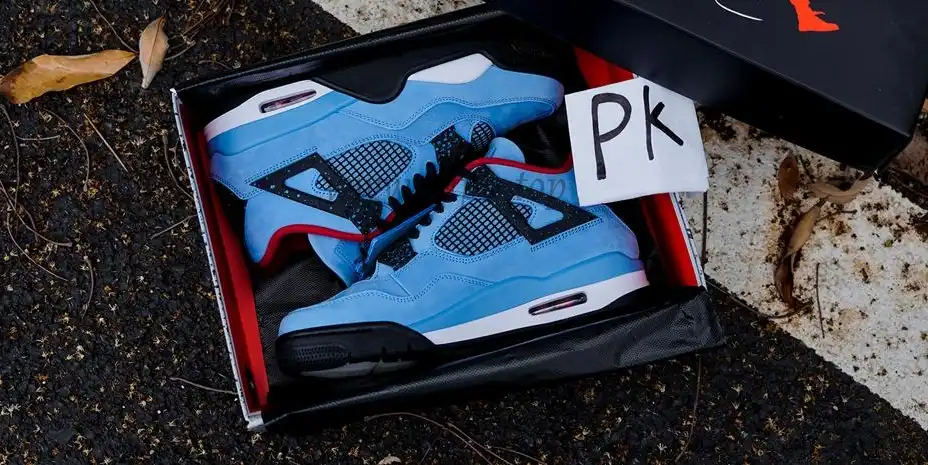 PK5.0 Jordan 4 Retro Travis Scott Cactus Jack RETAIL MATERIALS READY TO SHIP