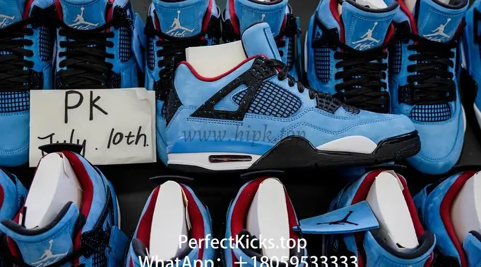 PK5.0 Jordan 4 Retro Travis Scott Cactus Jack RETAIL MATERIALS READY TO SHIP