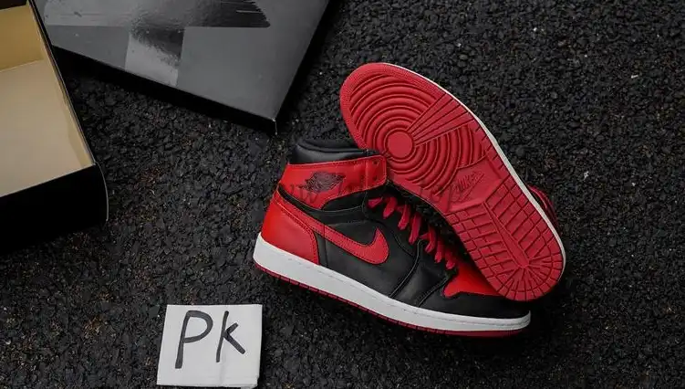 Pk5.0 Air Jordan AJ1 Retro High Banned RETAIL MATERIALS READY TO SHIP