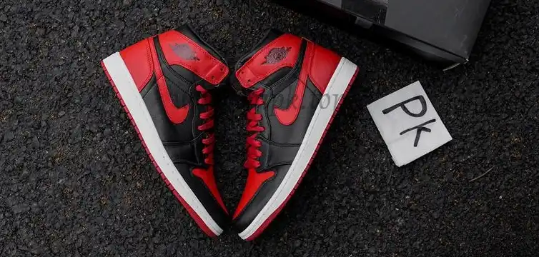 Pk5.0 Air Jordan AJ1 Retro High Banned RETAIL MATERIALS READY TO SHIP