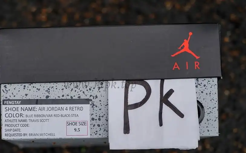 Pk5.0 Travis Scott x Air Jordan 4 F&F Purple RETAIL MATERIALS READY TO SHIP