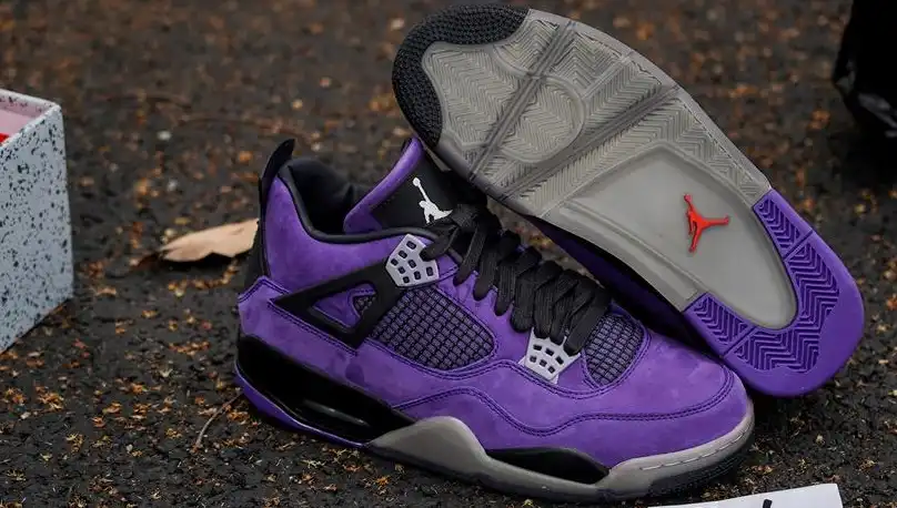 Pk5.0 Travis Scott x Air Jordan 4 F&F Purple RETAIL MATERIALS READY TO SHIP