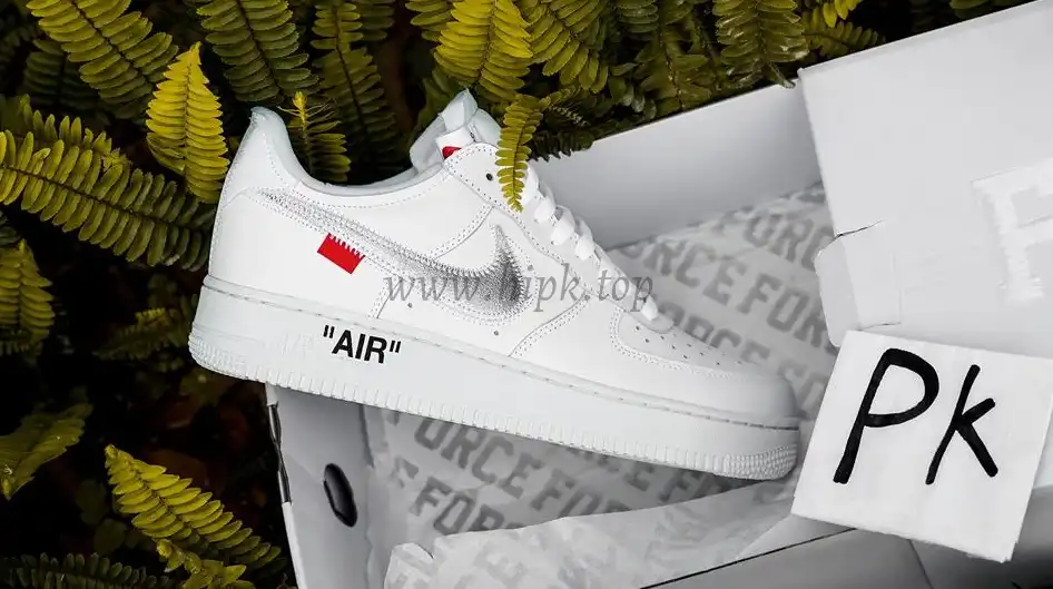 pk5.0 OFF-WHITE x Air Force 1 Low white Silver retail materials ready to ship