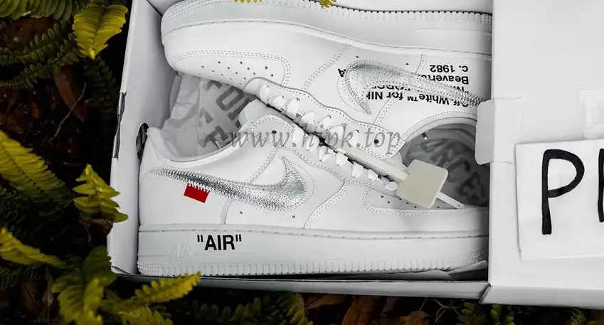 pk5.0 OFF-WHITE x Air Force 1 Low white Silver retail materials ready to ship