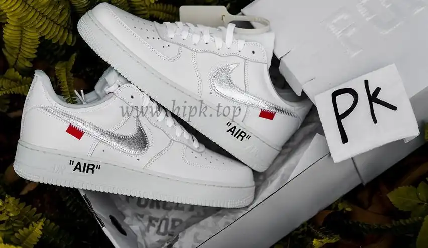 pk5.0 OFF-WHITE x Air Force 1 Low white Silver retail materials ready to ship