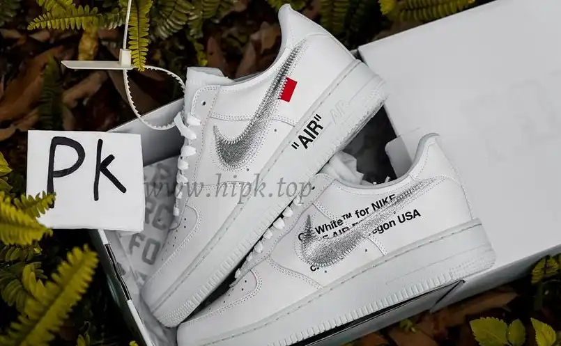 pk5.0 OFF-WHITE x Air Force 1 Low white Silver retail materials ready to ship