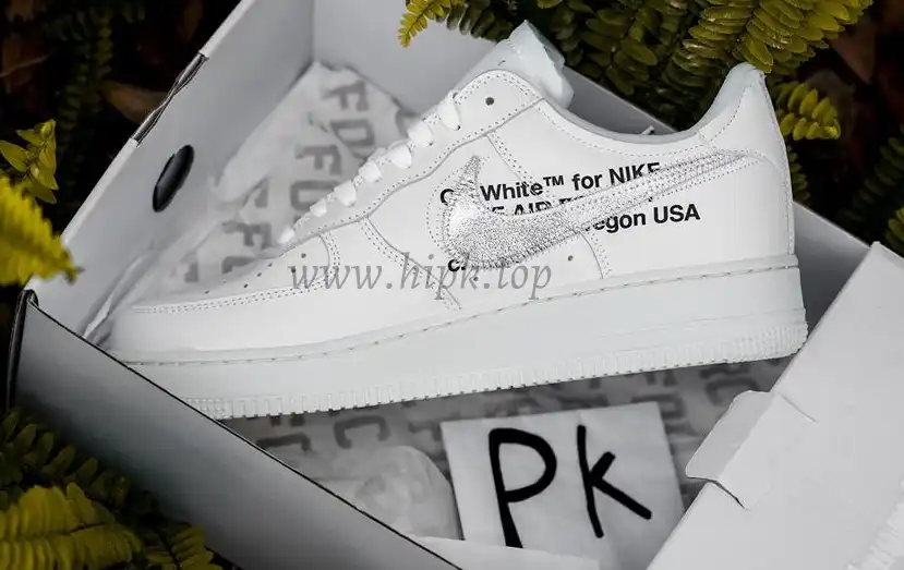 pk5.0 OFF-WHITE x Air Force 1 Low white Silver retail materials ready to ship