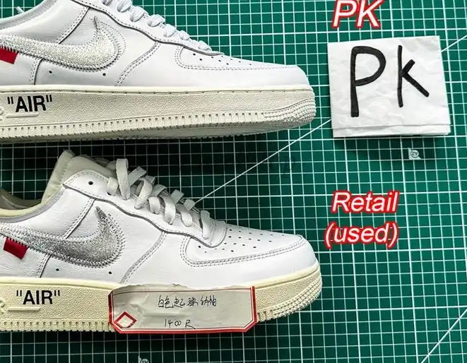 pk5.0 OFF-WHITE x Air Force 1 Low white Silver retail materials ready to ship