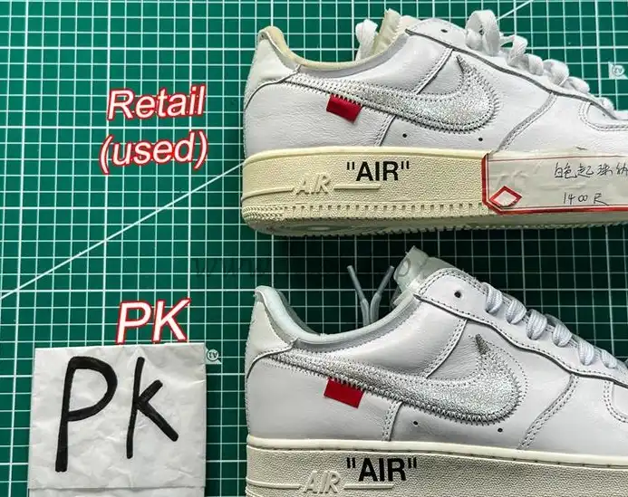 pk5.0 OFF-WHITE x Air Force 1 Low white Silver retail materials ready to ship