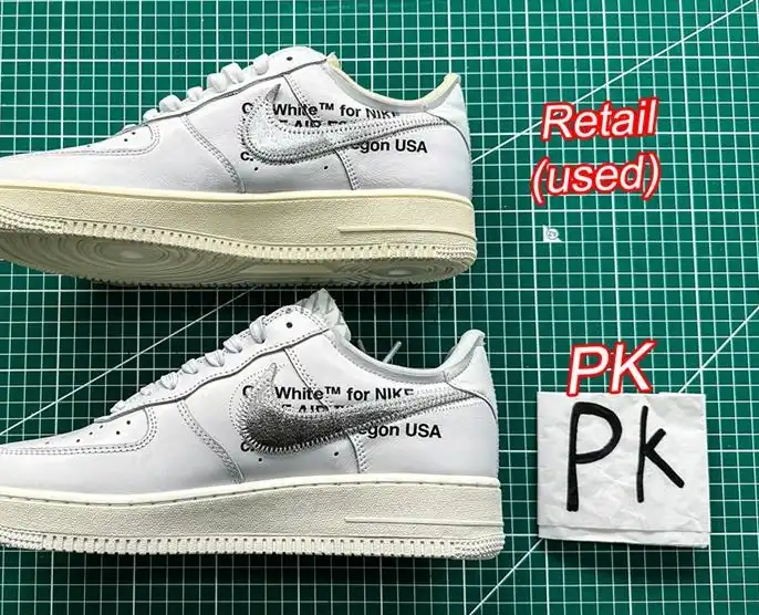 pk5.0 OFF-WHITE x Air Force 1 Low white Silver retail materials ready to ship