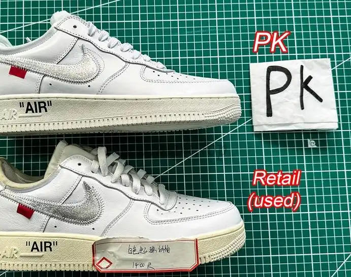 pk5.0 OFF-WHITE x Air Force 1 Low white Silver retail materials ready to ship