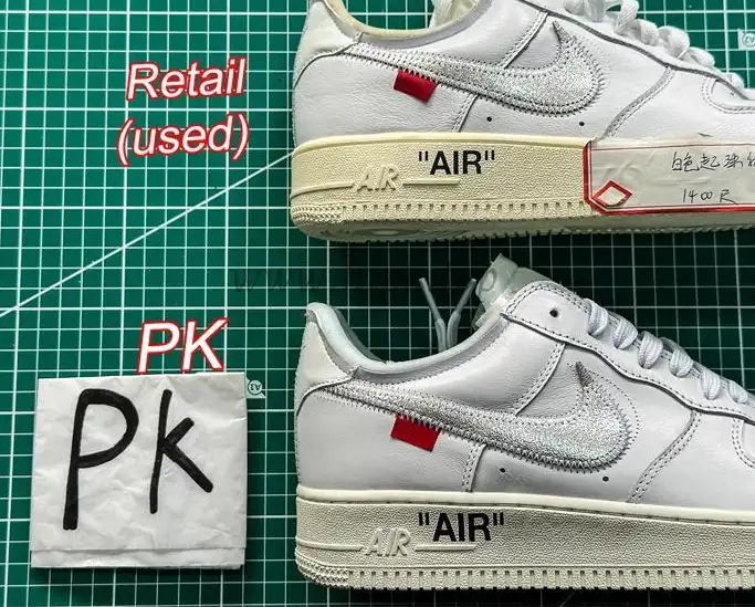 pk5.0 OFF-WHITE x Air Force 1 Low white Silver retail materials ready to ship