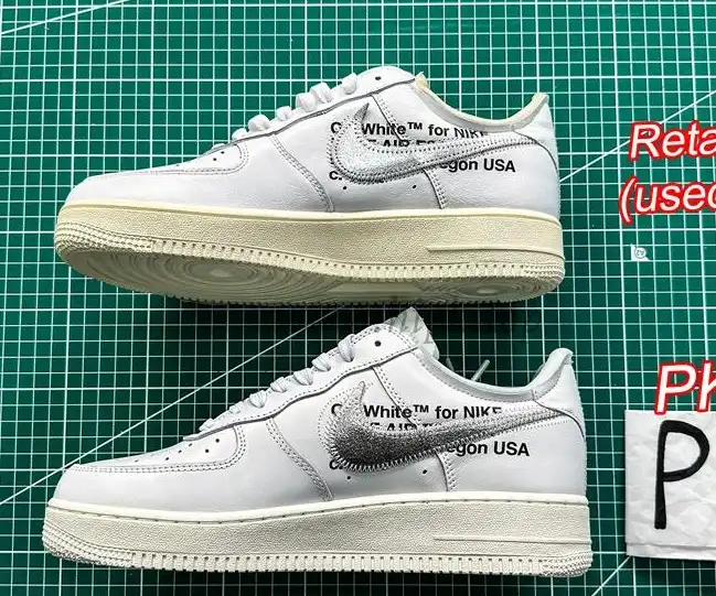 pk5.0 OFF-WHITE x Air Force 1 Low white Silver retail materials ready to ship