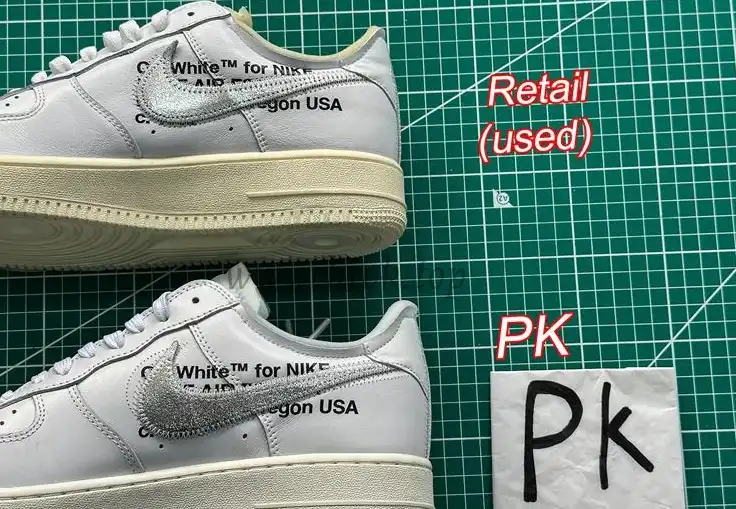 pk5.0 OFF-WHITE x Air Force 1 Low white Silver retail materials ready to ship