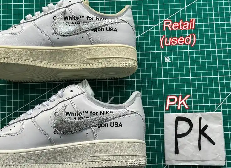 pk5.0 OFF-WHITE x Air Force 1 Low white Silver retail materials ready to ship