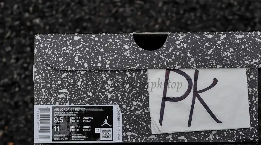 PK GOD Jordan 4 Retro Military Black RETAIL MATERIALS READY TO SHIP