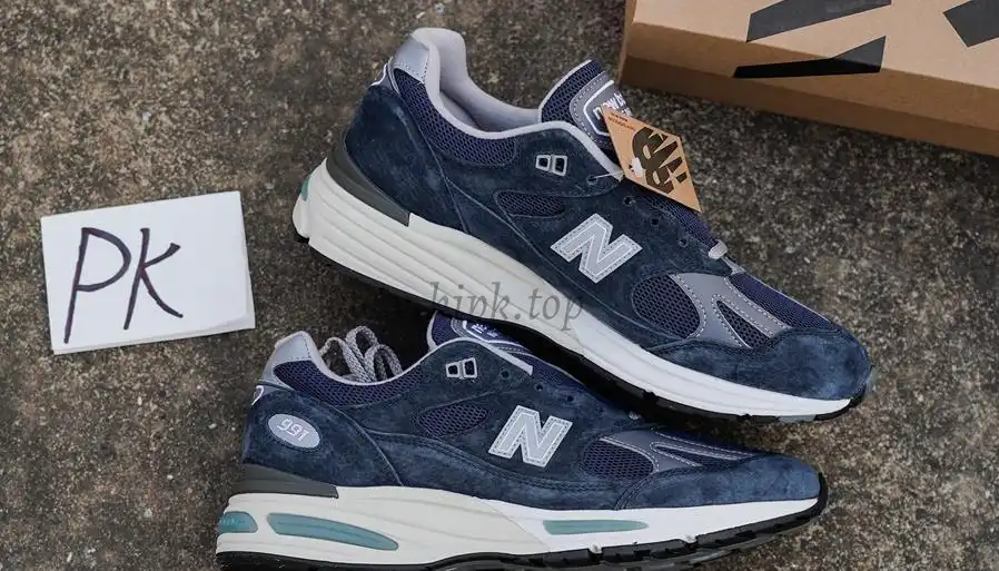 PK GOD New Balance 991v2 Made in UK Dark Navy RETAIL MATERIALS READY TO SHIP