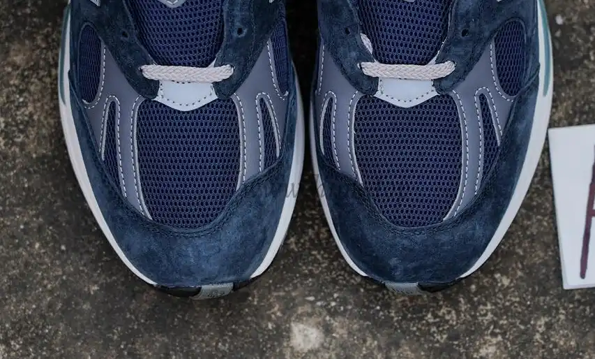 PK GOD New Balance 991v2 Made in UK Dark Navy RETAIL MATERIALS READY TO SHIP