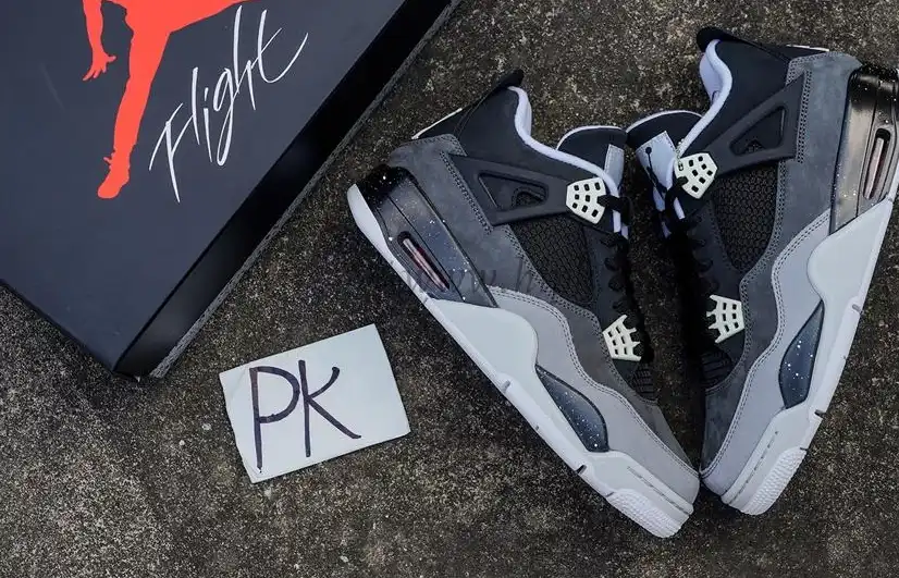 PK GOD Air Jordan 4 Retro Fear RETAIL MATERIALS READY TO SHIP