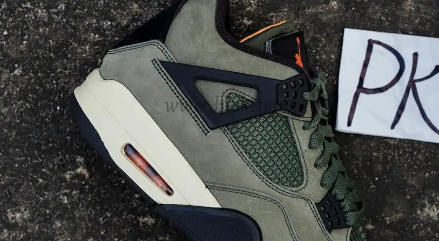 PK GOD Jordan 4 Undefeated Travis Scott Olive RETAIL MATERIALS READY TO SHIP