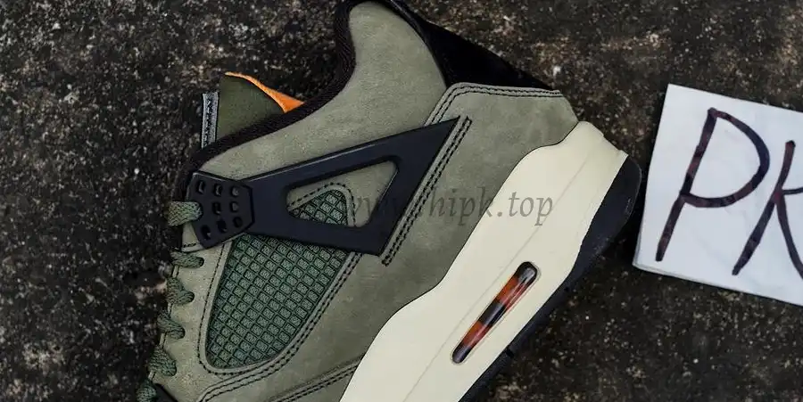 PK GOD Jordan 4 Undefeated Travis Scott Olive RETAIL MATERIALS READY TO SHIP