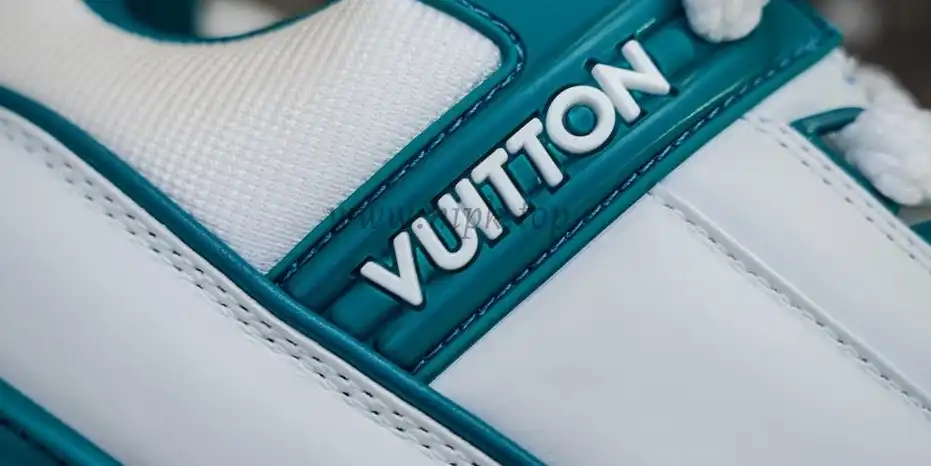 PK GOD Louis Vuitton LV Trainer Maxi Sneaker White Green RETAIL MATERIALS READY TO SHIP