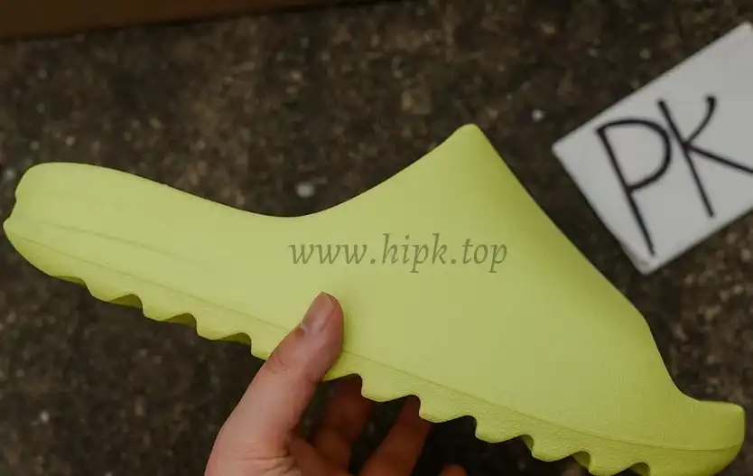 PK GOD adidas Yeezy Slide Glow Green Frosted RETAIL MATERIALS READY TO SHIP