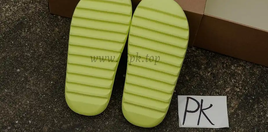 PK GOD adidas Yeezy Slide Glow Green Frosted RETAIL MATERIALS READY TO SHIP